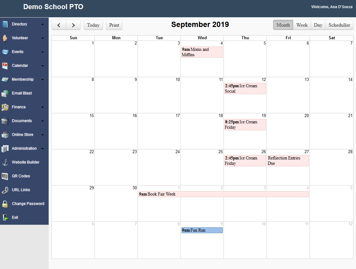 Calendar Management - RunPTO